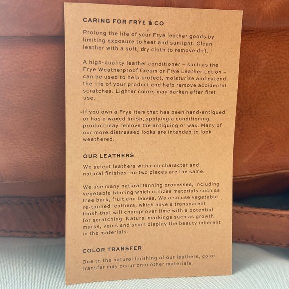 frye leather lotion